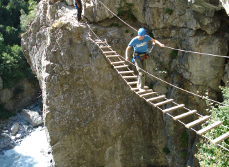 pont de singe via ferrata st christophe