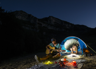 Bivouaquer dans les Gorges de l'Ardèche