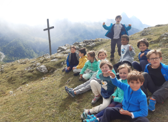 enfants en randonnée