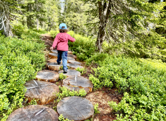 Sentier des Arpelières avec les enfants