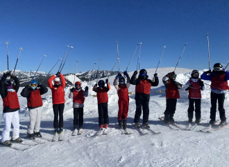 enfants en ski